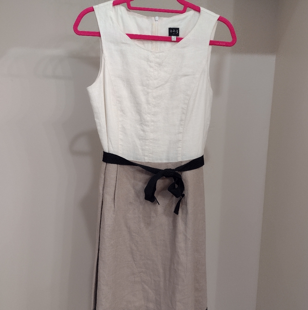Dress, linen, French